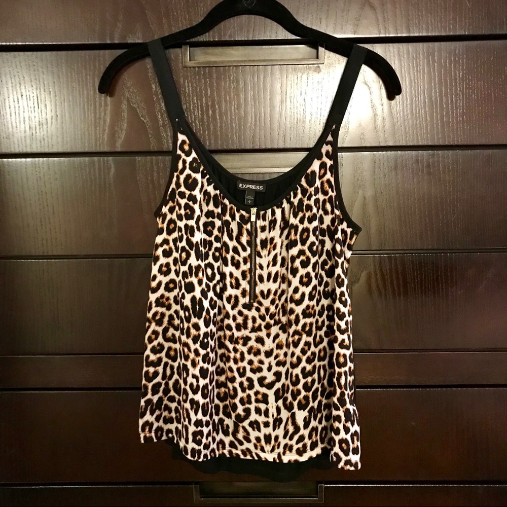 Express Leopard Print Tank